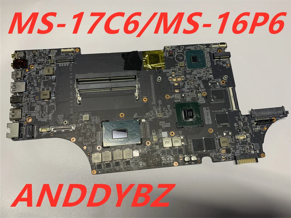 

MS-16P61 FOR MSI MS-16P6 MS-17C6 GL63 GE63 GE73 WE63 GP63 GE73VR GP73VR GL73 LAPTOP MOTHERBOARD WITH I7-8750H CPU AND GTX1050MTI