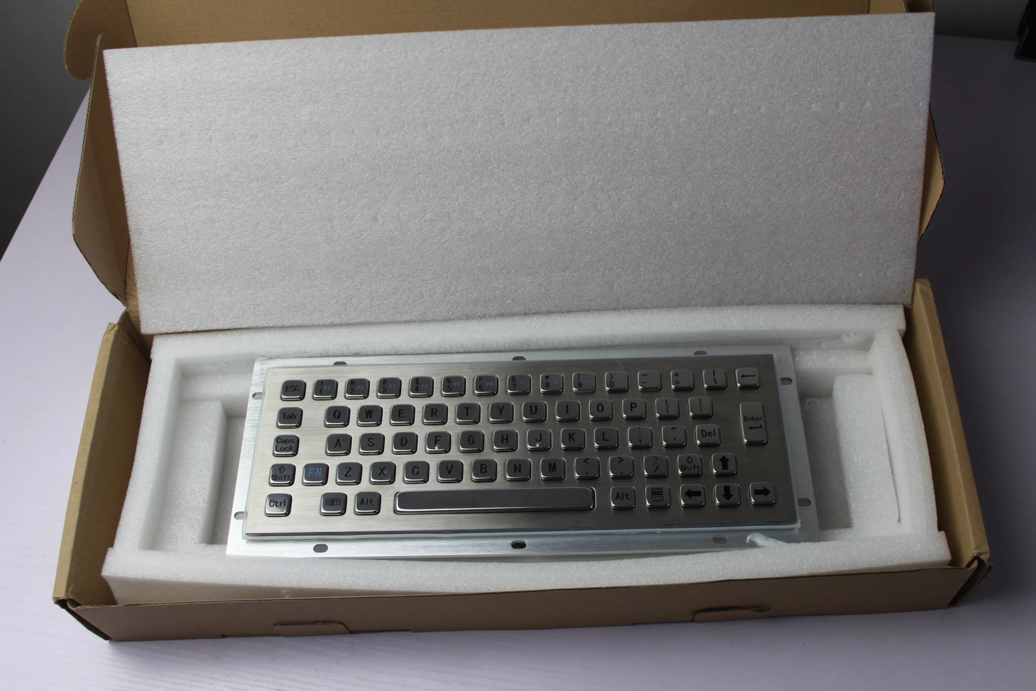 Kiosk Metal Keypad Stainless steel vandal - proof panel mount Industrial Mini Keyboard metallic keyboard key caps