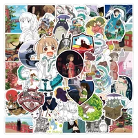 anime ghibli totoro spirited away stickers hayao miyazaki princess mononoke kiki asthetic manga cartoon kawaii laptop sticker