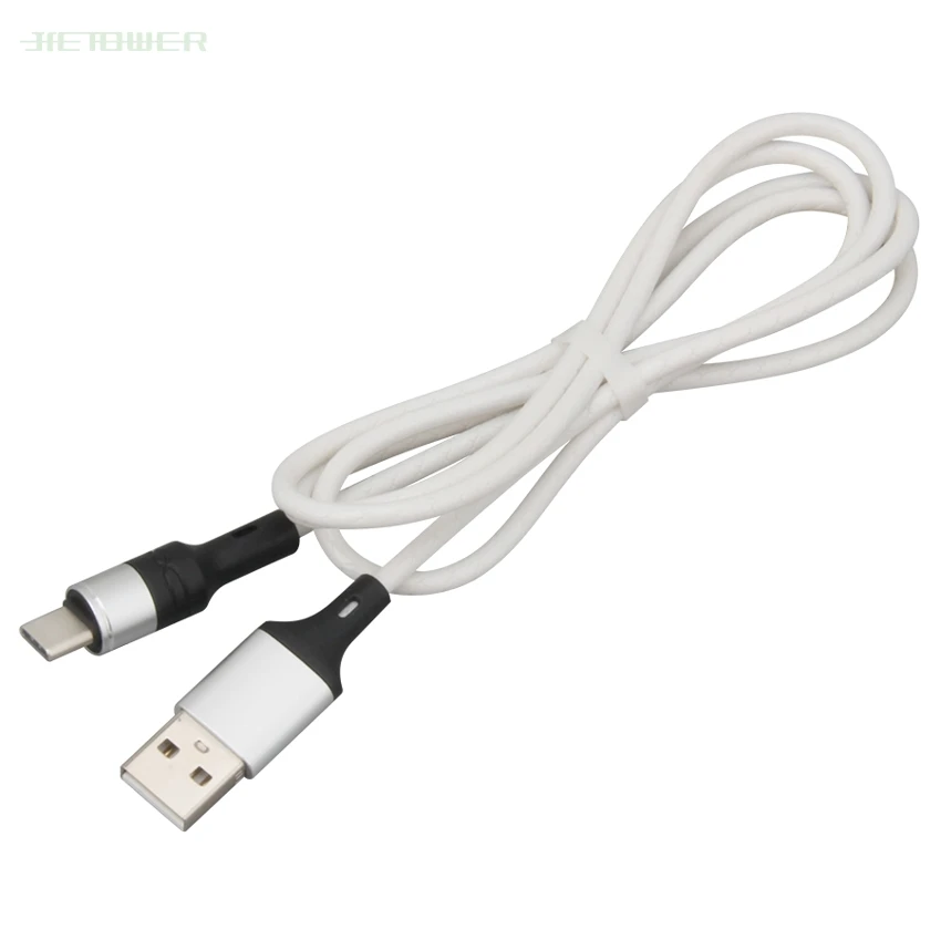 50 шт./лот USB Type C кабель 1 м небесная Колонка Быстрая зарядка USb c для передачи данных