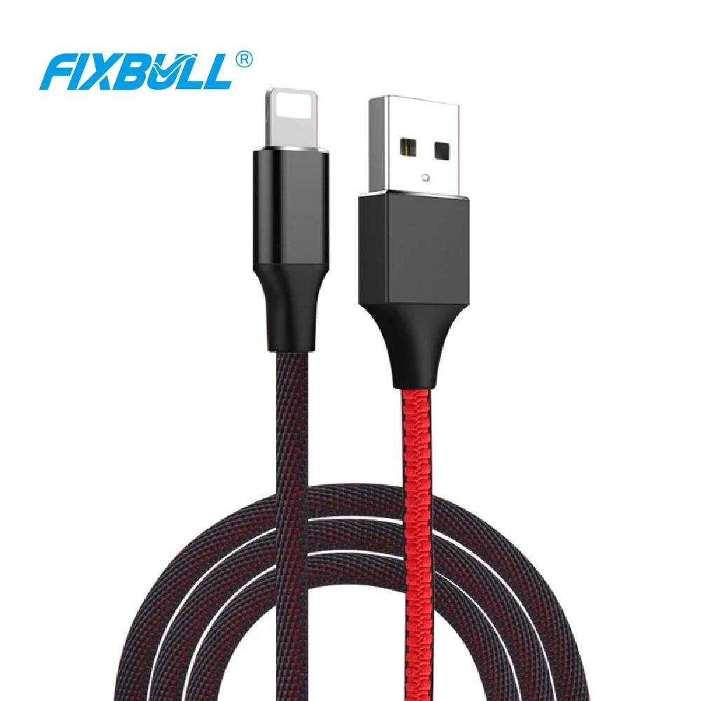 Кабель Micro USB FIXBULL для iPhone 11 pro max, Xs, Xr, X, Android, Xiaomi, Samsung S9, S8, зарядный кабель usb Type-C, быстрая зарядка, 2,4 А