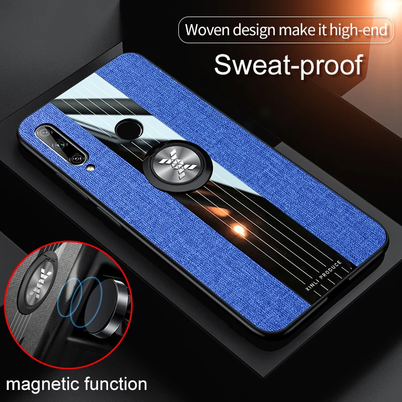 Роскошный мобильный телефон Capas Huawei Enjoy 10 Plus чехол чехлы для задней панели ткань