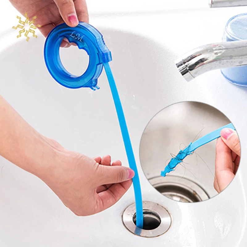 

Drain Sink Cleaner Bathroom Unclog Sink Tub Toilet Snake Brush Hair Removal Tool K802