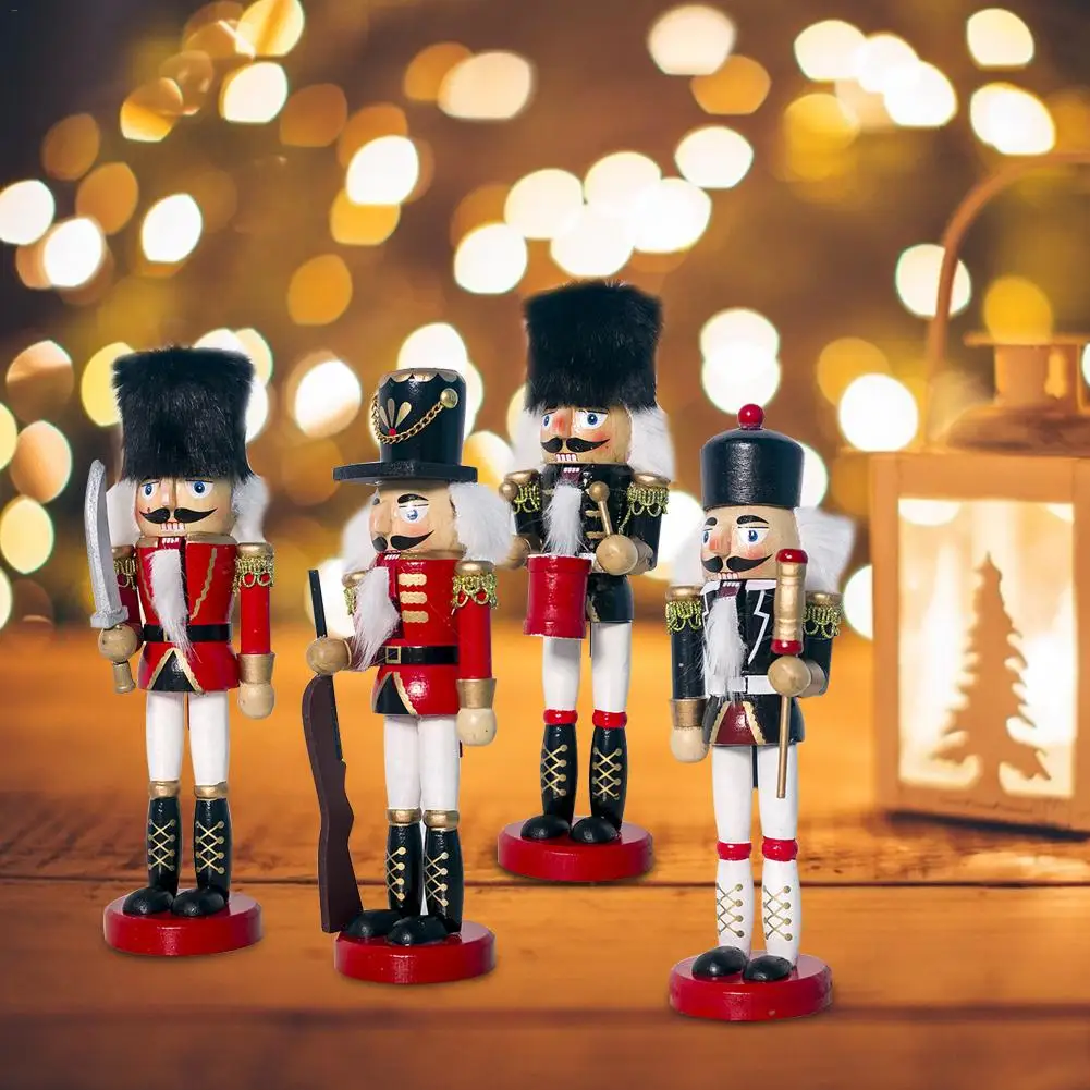 Деревянная кукла Щелкунчик 20 см высокого качества солдат ручной работы для