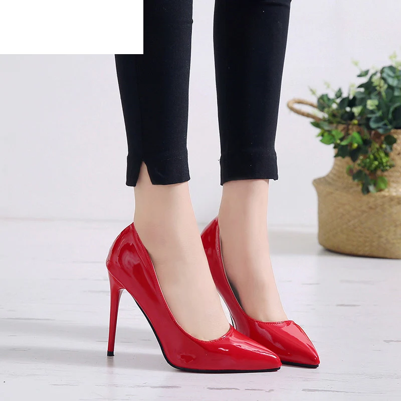 Туфли-лодочки женские на шпильке 35-44 размера плюс каблук 2020 | Обувь