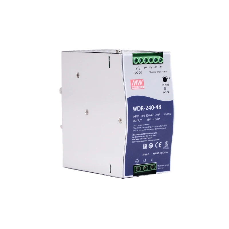 Mean Well WDR-240-48 240-В переменного тока входное напряжение meanwell DC 48 В 5a Вт Промышленный