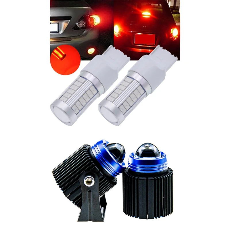 

2 шт., Автомобильные светодиодные лампы T20, 900 в, 3,6 Вт