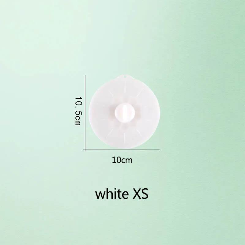 white XS 1 шт. кастрюля для приготовления пищи, кастрюля с крышкой, инструменты для приготовления пищи, многоразовые многофункциональные миска для микроволновой печи, силиконовая крышка для кухонных гаджетов - Цвет: white XS