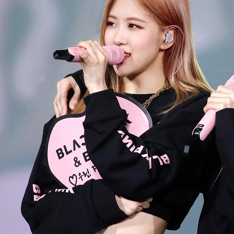 KPOP BLACKPINK LISAJISOO Роза Дженни Круглый воротник короткое худи тонкая джемпер свободного кроя, в Корейском стиле; летнее худи