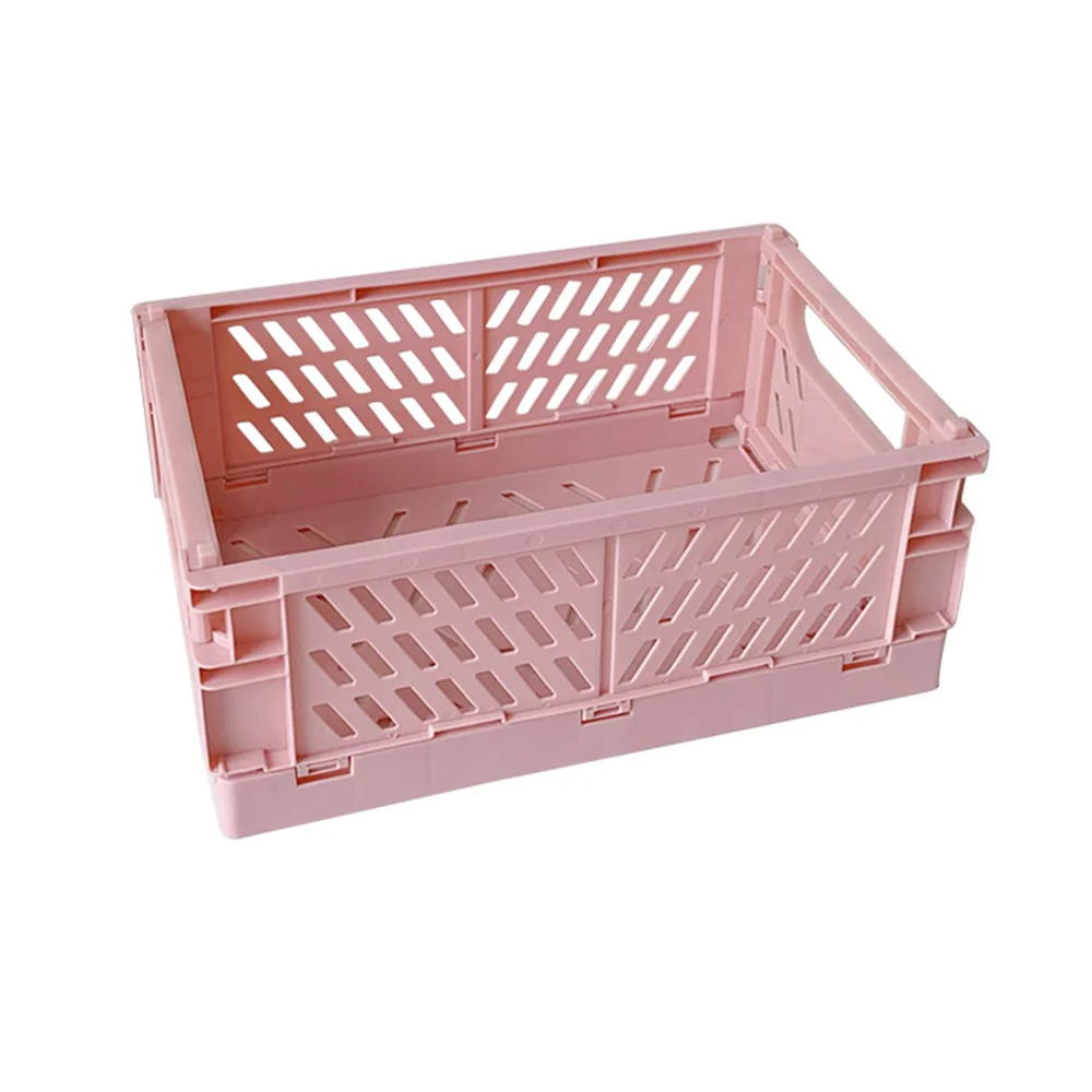 

1 Pc Collapsible Crate Plastic Folding Storage Box Basket Cosmetic Utility