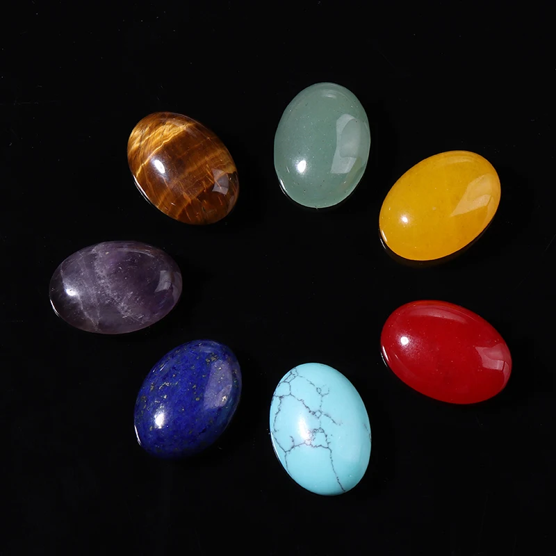 7 шт. подвески из натурального камня хрустальные чакры бусины рейки гравировка