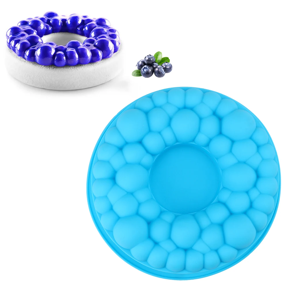 

Силиконовые инструменты для украшения торта инструмент для выпечки DIY для выпечки муссов шоколадная губка круглая вишня пузырьковая форма ...