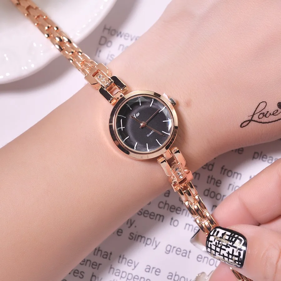 

Goldene Armband Frauen Uhren Luxus Mode Edelstahl Damen Quarz Armbanduhren 2019 Einfache Kleine Frau Uhr Geschenke