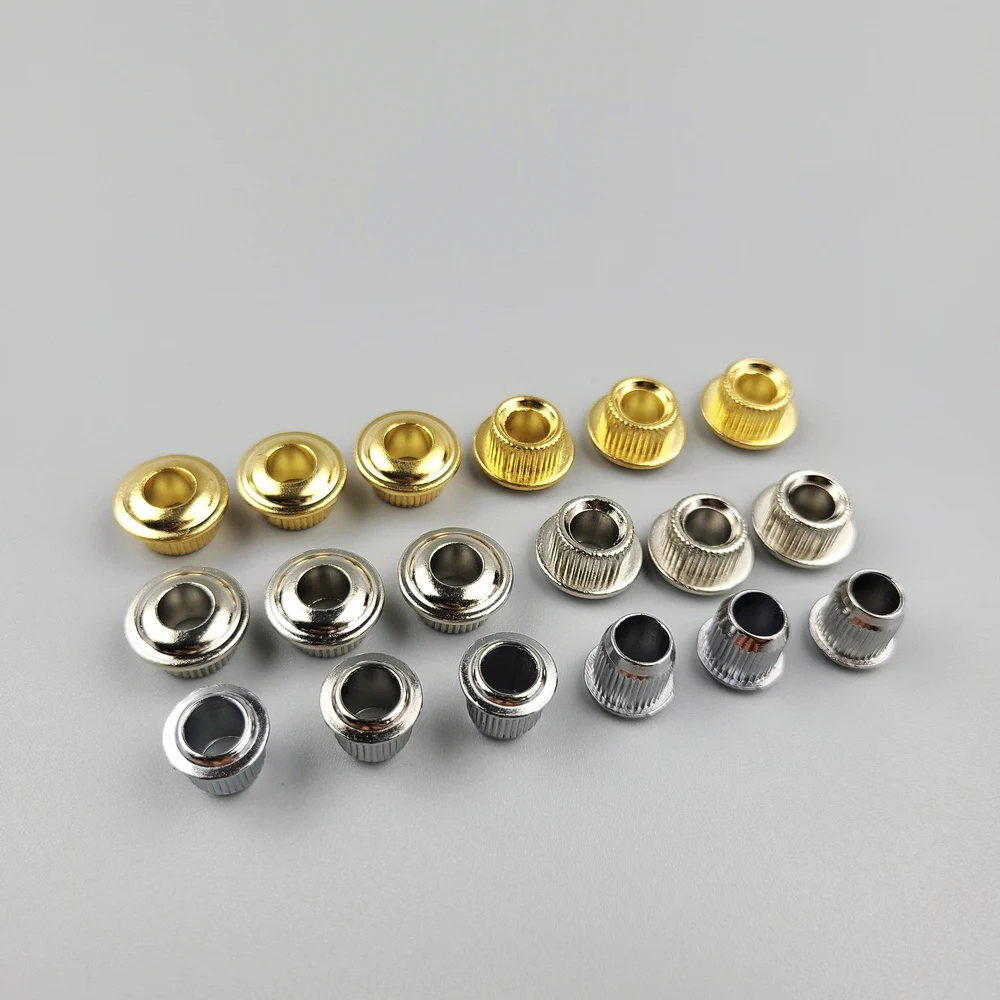 

[Made in Korea] 1 Set ( 6 Pieces ) Metal Vintage Guitar Machine Heads Tuners Nuts/ Bushings/Ferrules