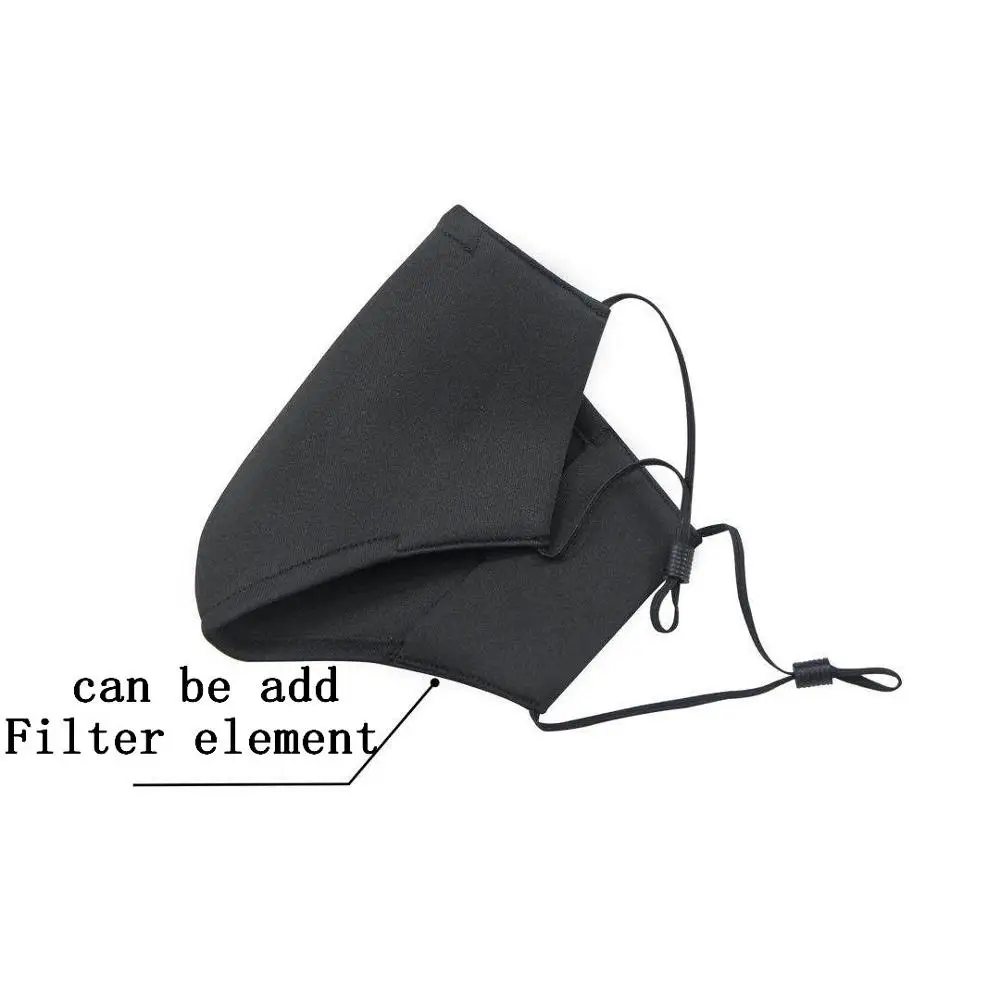 2 шт. черная Корейская версия маска для рта дышащая унисекс лица многоразовая