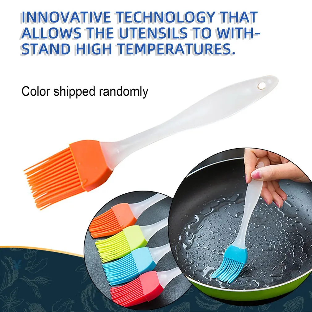 

Easy To Clean Soft Silicone Baking Bakeware Bread Cook Pastry Oil Cream BBQ Tools Basting Brush Kitchen Utensils