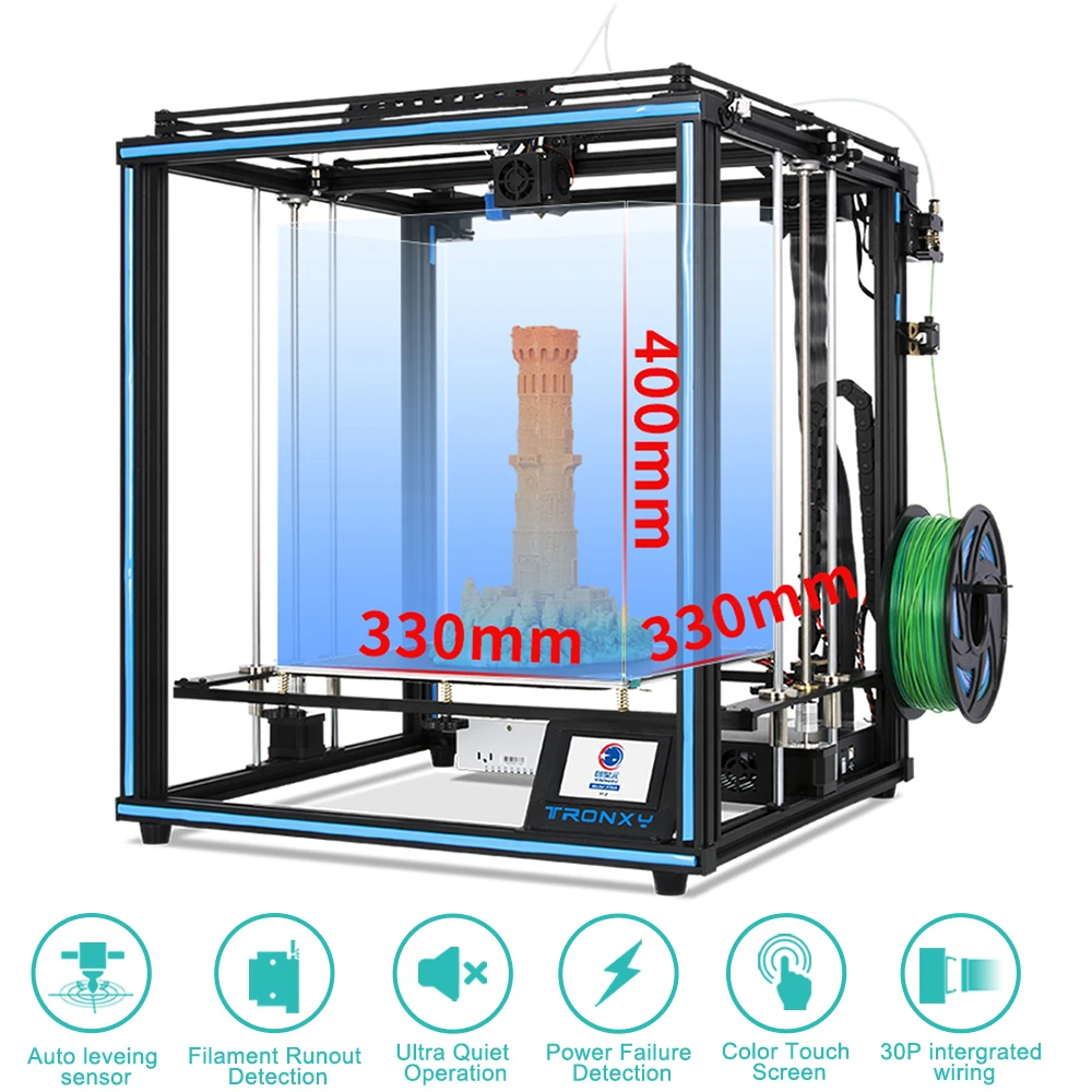 Новый высокоточный алюминиевый 3D принтер с низким уровнем шума функцией