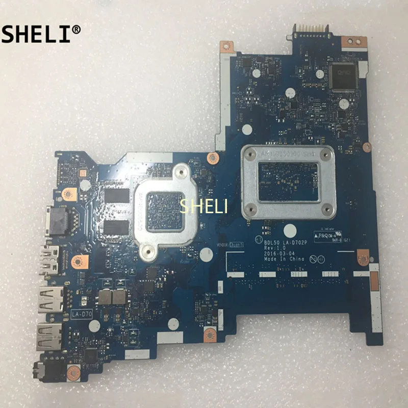 SHELI для HP 250 G5 15 AY материнская плата с N3710 Процессор 2G LA D702P 854942 001 501 601|Материнские