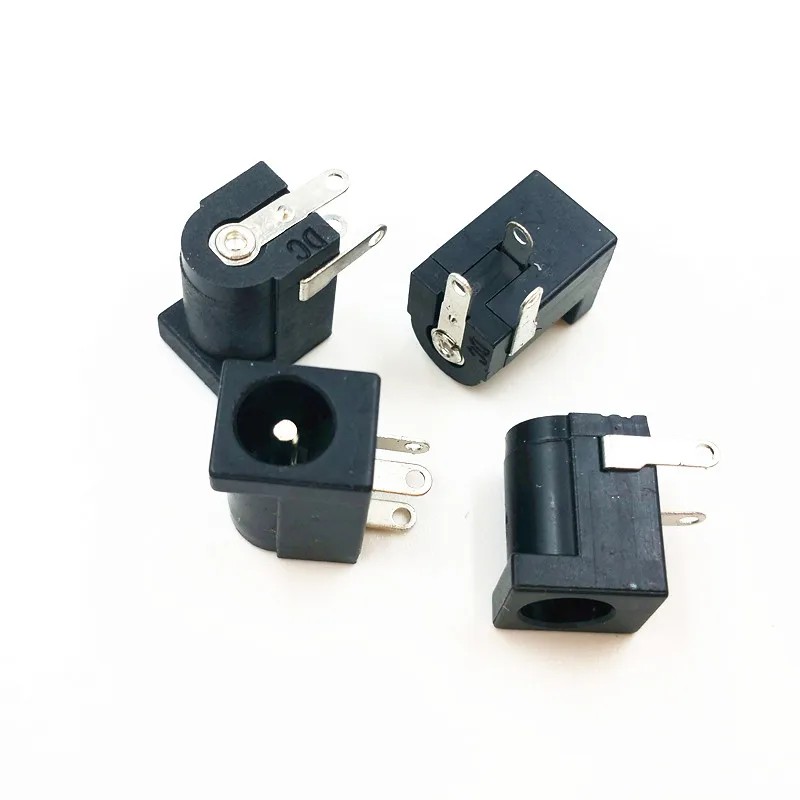 10 шт./лот DC-005 PCB Mount 5 5x2 1/2 мм Женский Разъем питания постоянного тока DC005 черный 5*2 |