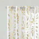 Золотые тюлевые занавески для гостиной и спальни, голубые занавески для окна с принтом для кухни, прозрачные Занавески, панели, занавески, декор s