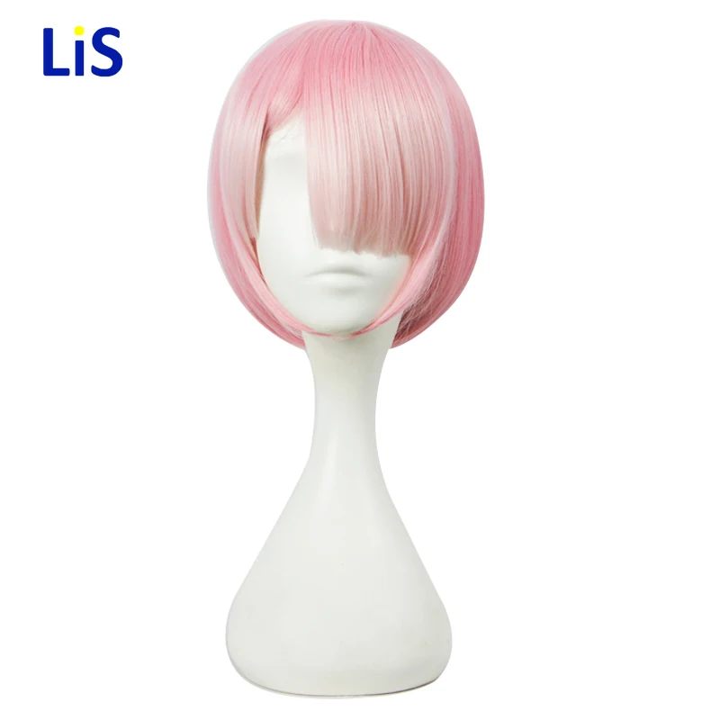 

HSIU graduated color REM cosplay wig or RAM cosplay wigs Re:Zero Starting Life in Another World Costume play Halloween