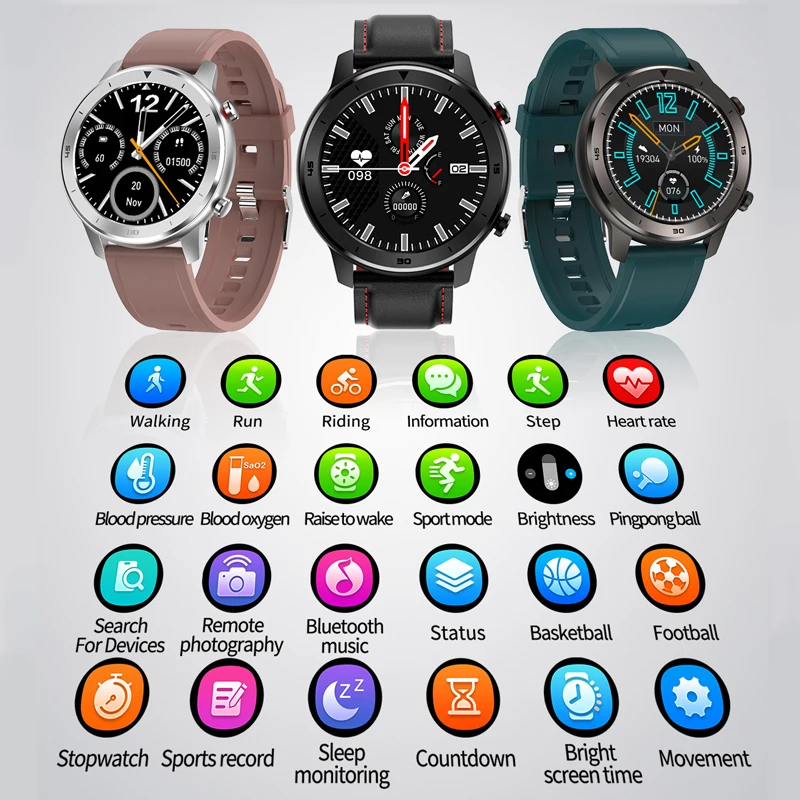 arvin dt78 smart watch men women smartwatch bracelet fitness activity tracker wearable devices waterproof heart rate monitor free global shipping