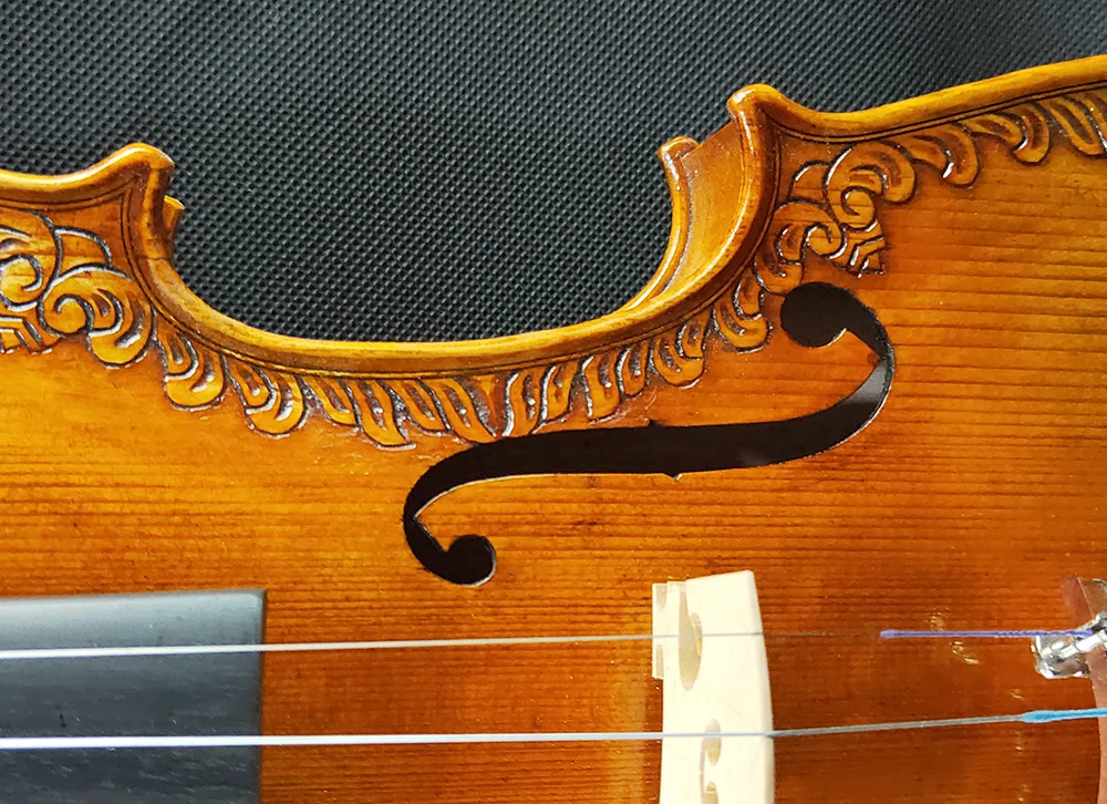 С красивыми ручками! Скрипка Strad Royal цветок de Lys размер 4/4 #2393 отличный лаковый
