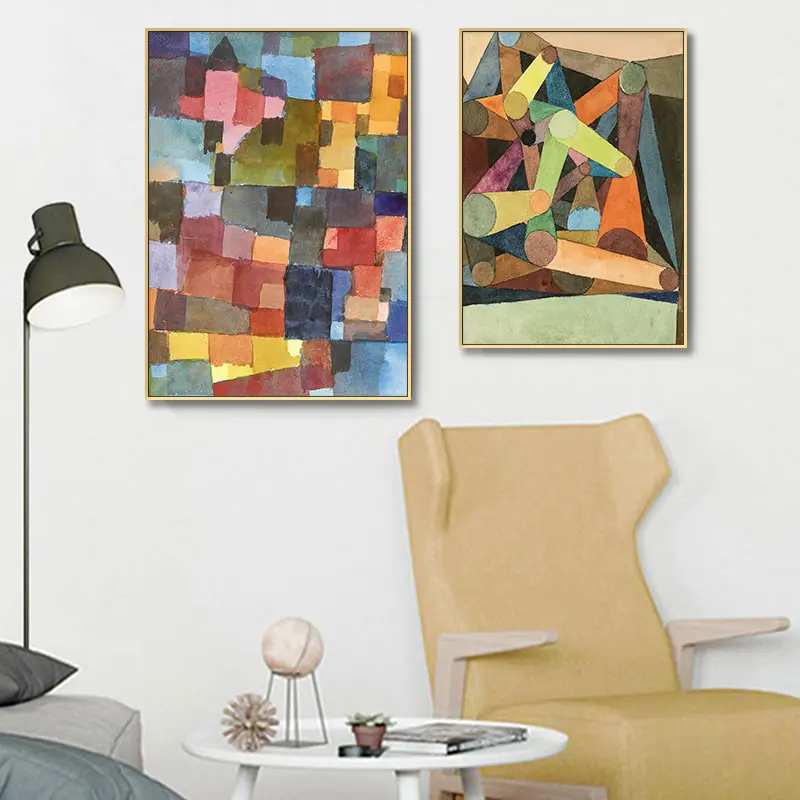 Paul Klee Классический абстрактный стиль Современное украшение Искусство Печать на