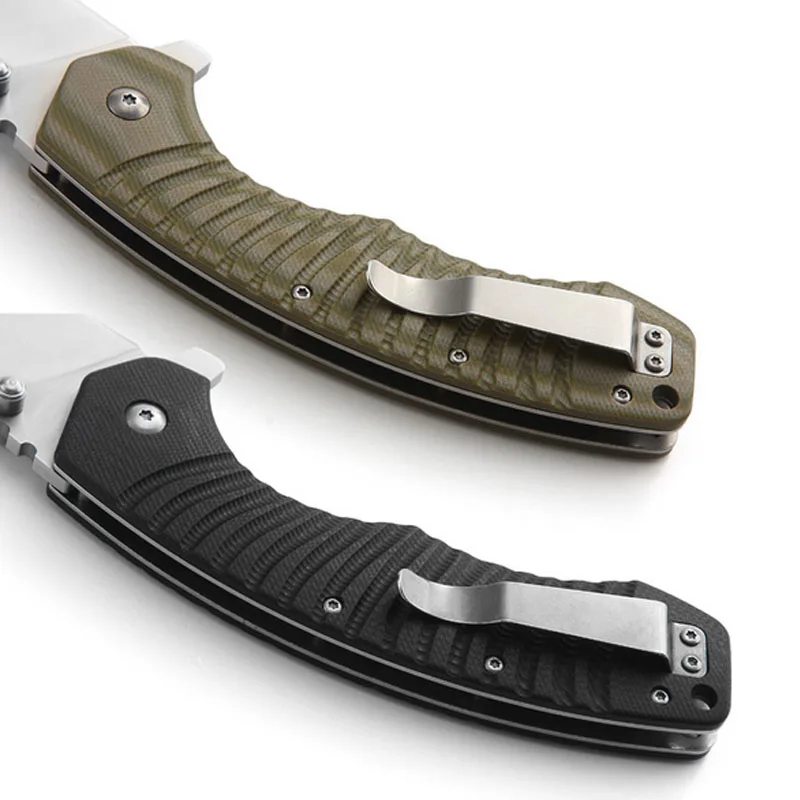 

G10 handle Folding Pocket knifeTactical Survival Knives Hunting Camping Blade Multi High Hardness Military Survival Knife