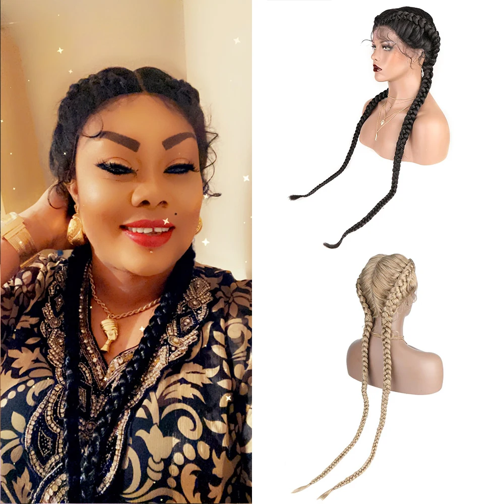 Плетеный 360 кружевной передний парик Африканский без узлов женский Toocci Прямая