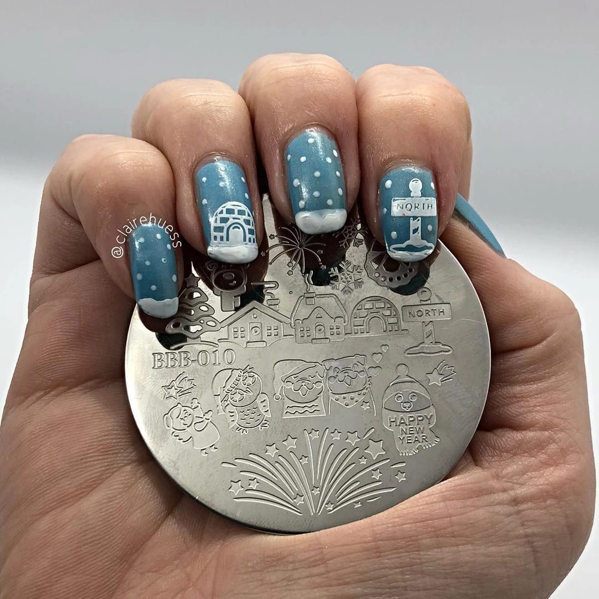 BeautyBigBang круглые пластины для штамповки ногтей, Рождественская Снежинка, фейерверк, изображение пластины для дизайна ногтей, Шаблон трафарет для BBB-010 ногтей