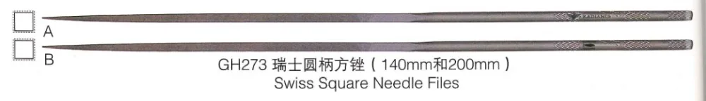 

jewellery making 140mm Vallorbe square needle files 2pcs