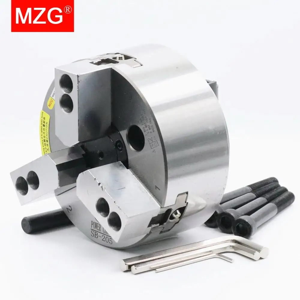 MZG SB 206 для детей возрастом 4 5 6 8 дюймов 3 челюсти полые Мощность патрон токарного