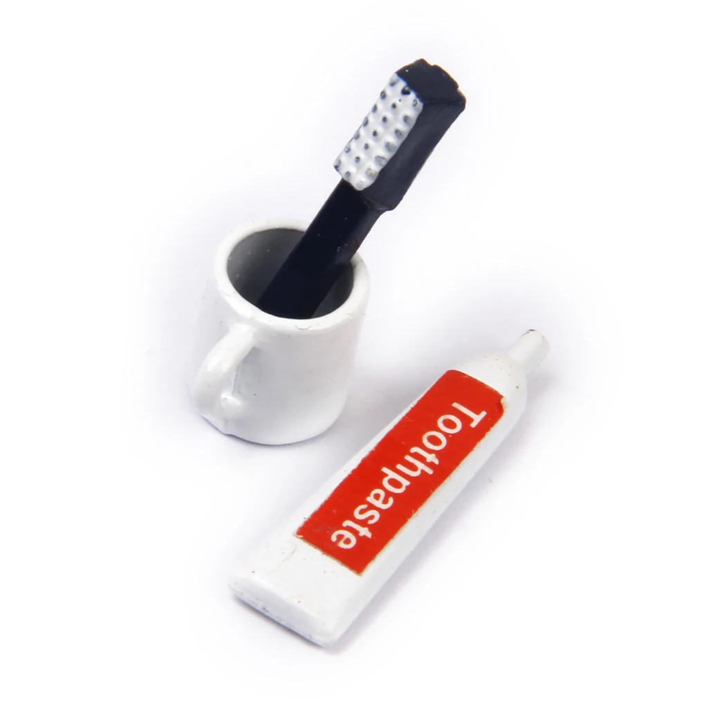 3 шт./компл. 1/12 кукольный домик миниатюрная мини зубная щетка чашка для зубной