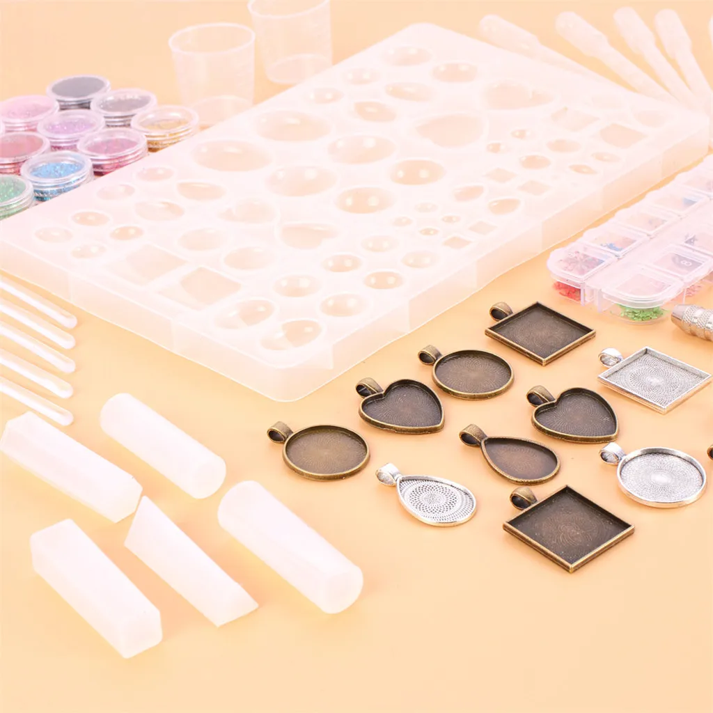 Набор сделай сам из кристалла и эпоксидной смолы ювелирные изделия с подвесками