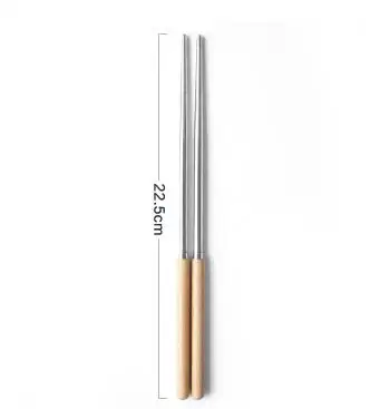 Белый Набор посуды ручки из бука из нержавеющей стали столовые приборы, вилка кофейная десертная ложка, вилка для фруктов палочки для еды 3 шт - Цвет: Белый