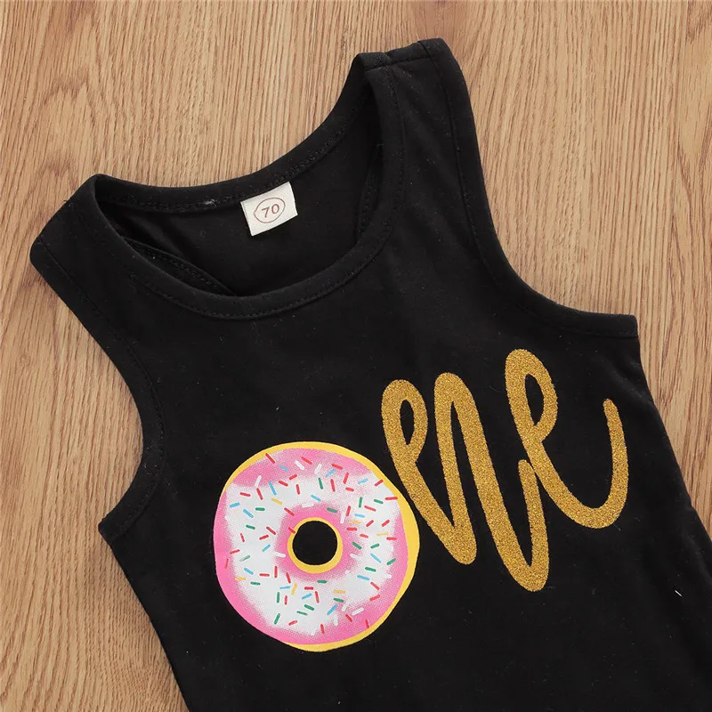 2020 брендовая одежда для новорожденных девочек хлопковая черный жилет с принтом