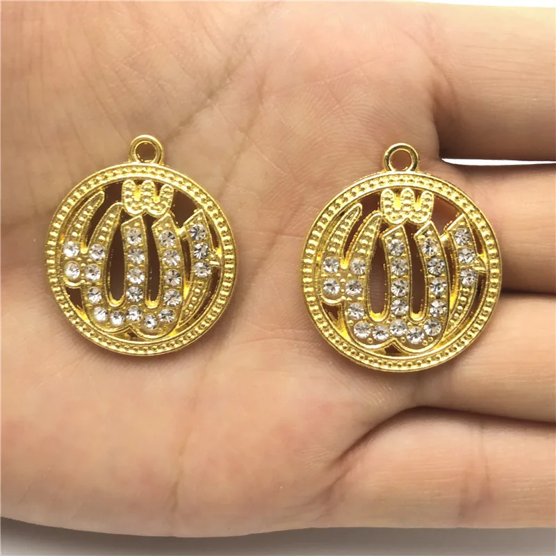 5 шт. Подвеска из металлического сплава кулон с цирконом турецкий истинный Бог