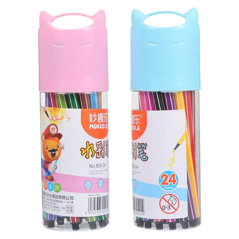 

2 Sets Practical Reliable Drawing Pens Water Color Pens for Children Kids School