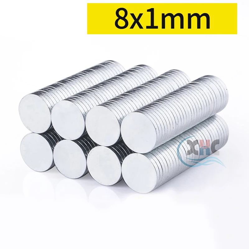 Круглый Мощный магнит диаметром 8 мм магниты 1 5 2 3 4 6 10 толщиной редкоземельный