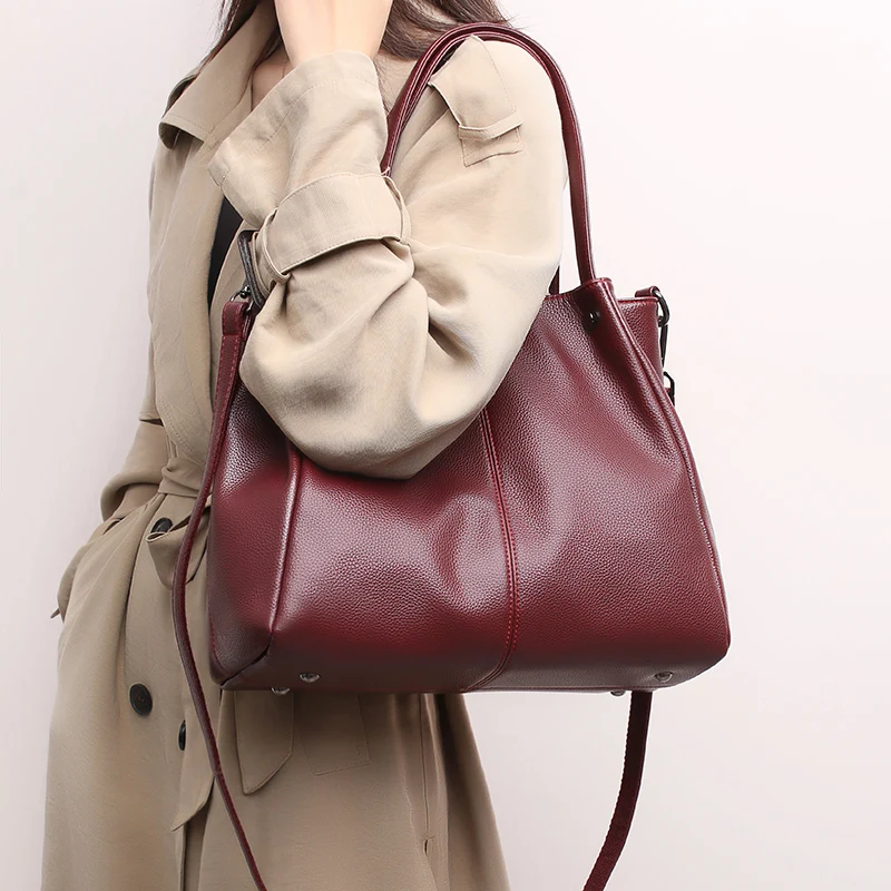 

2021 New High Quality Women's Shoulder Bag Luxury Women's Large Capacity Handbag Fashion Leather Women's Messenger Bag