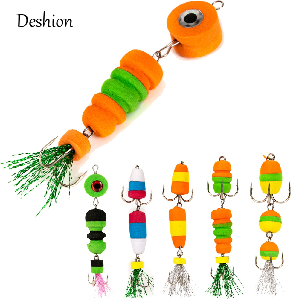 Deshion 1 шт. искусственная плавающая приманка Воблер для ловли окуня мандула
