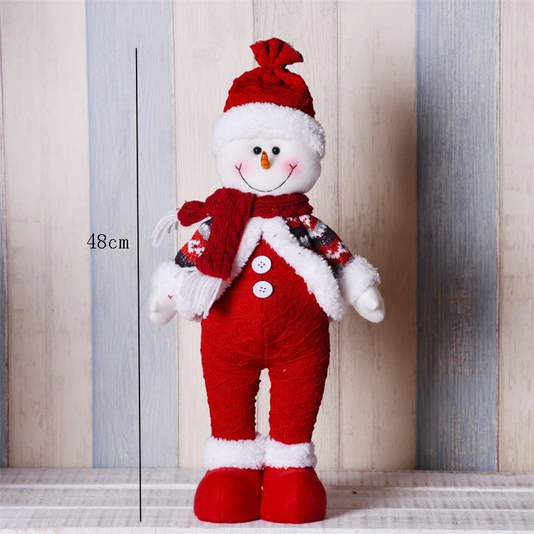 snowman 247 Красные фигурки Санта-Клауса, снеговика, лося, ангела, девочки, Рождественский подарок для детей, для любимой, подруги, рождественские украшения для дома Navidad - Цвет: snowman 247