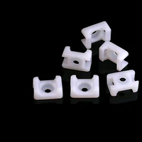 fixed seat buddle saddle type plastic holder cable tie mounts wire base zip mount base wiring accessories 100pcs