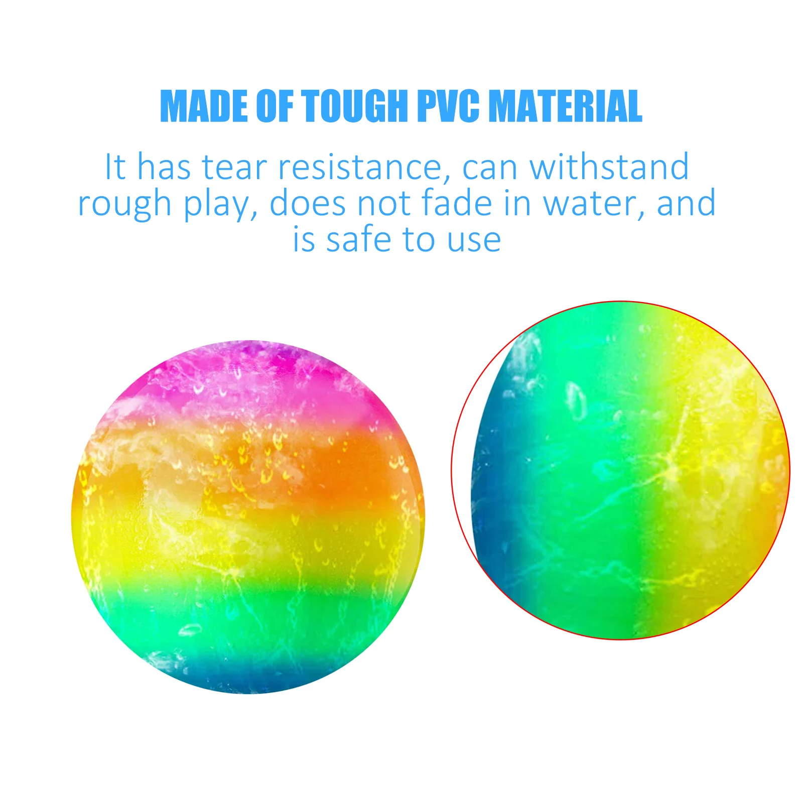 

Swimming Pool Ball Toy On Underwater Pool Ball PVC Water Game Ball Colorful For Water Basketball Football Volleyball Beach Teens