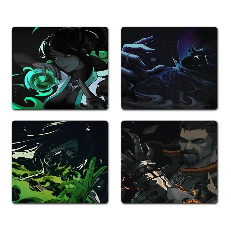 

Популярная Офисная мышь valorant, геймерский мягкий коврик для мыши, Нескользящая подушка, квадратная толщина 2 мм