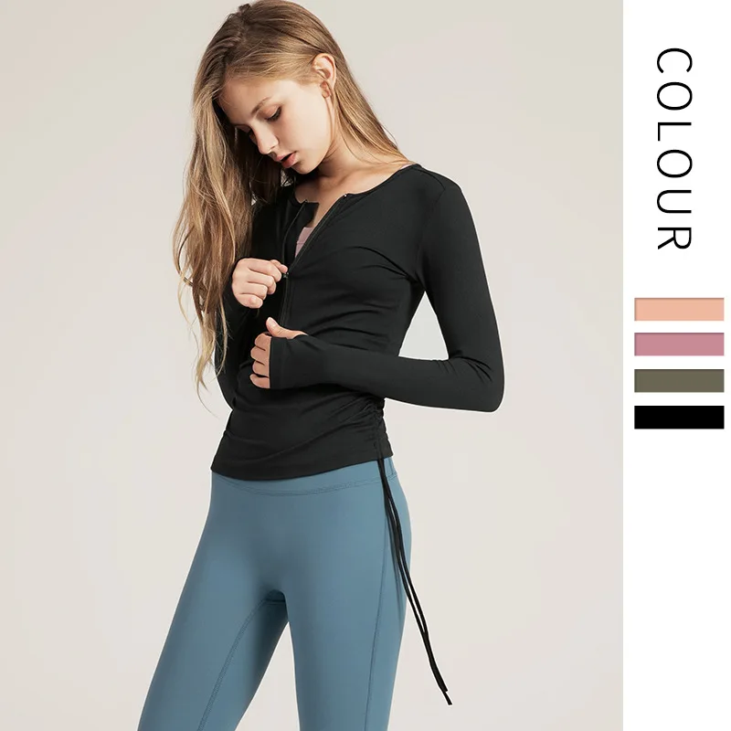 Женская рубашка спортивный топ с длинным рукавом женская футболка спортивная