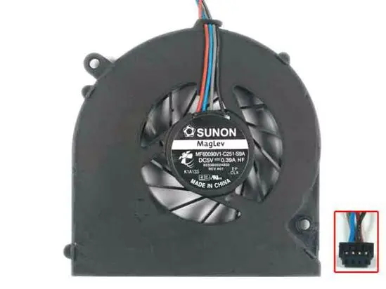 

SUNON MF60090V1-C251-S9A 654465-001 DC 5V 0.39A 4-проводной серверный вентилятор для ноутбука