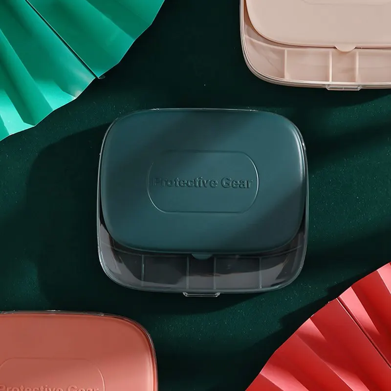 

Cute Mini 6 lots Portable Medical Pill Box Plastic Drug Medicine Case Dispenser Organizer Jewellery Storage for Home Travel