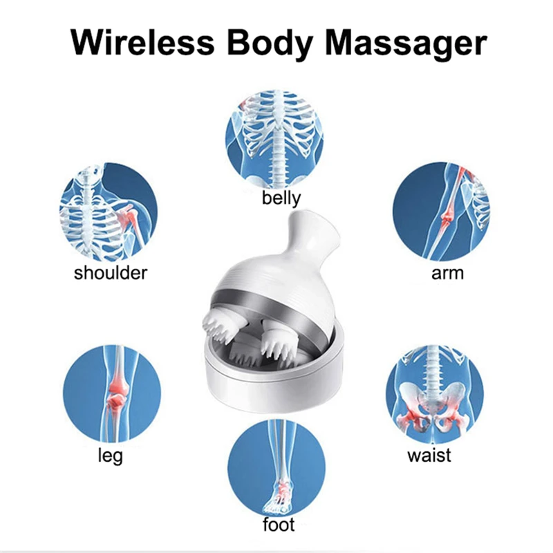 Waterproof Head Massager Electric Vibrating Scalp Body Deep Massage Migraine Relief Prevent Hair Loss Relieve Stress Health Care | Красота и